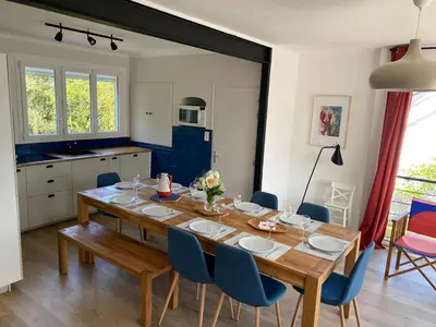 Cuisine ou kitchenette dans l'établissement Saint Nazaire 4 chbres 15min de la plage à Saint Marc KER LOT MARC