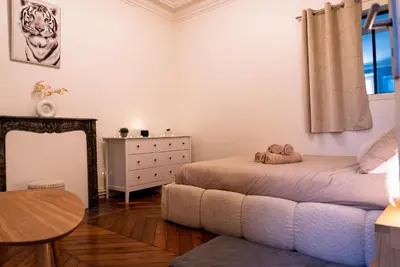 Coin salon dans l'établissement Charme et confort au coeur d'Angers