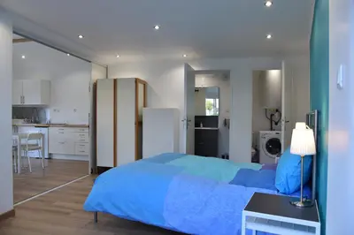 Cuisine ou kitchenette dans l'établissement Chez Denis et Isabelle