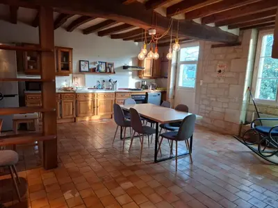 Cuisine ou kitchenette dans l'établissement Moulin Rondard