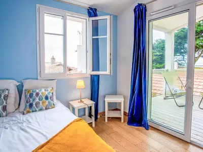 Un ou plusieurs lits dans un hébergement de l'établissement Holiday Home Ker Mylio by Interhome