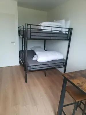 Un ou plusieurs lits dans un hébergement de l'établissement Studio 2 à 4 personnes, 12 kilomètres du parc du Puy du F