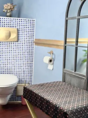 Salle de bains dans l'établissement Le Manoir médiéval de Garance