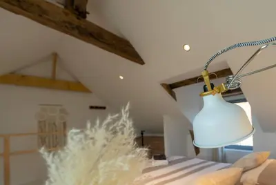 Un ou plusieurs lits dans un hébergement de l'établissement La Coquette - Charmante Maison de Sucé-sur-Erdre
