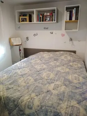 Un ou plusieurs lits dans un hébergement de l'établissement Mobil home 6 à 8pers FUN PASS NON INCLUS