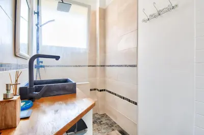 Salle de bains dans l'établissement Face à l'océan, belle maison spacieuse pour 6