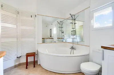 Salle de bains dans l'établissement Face à l'océan, belle maison spacieuse pour 6