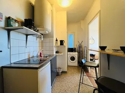 Cuisine ou kitchenette dans l'établissement Casa Gare