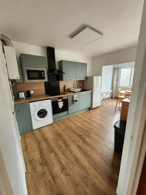 Cuisine ou kitchenette dans l'établissement Appartement nantais 4 chambres
