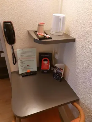 Plateau bouilloire dans l'établissement La Porte Angevine