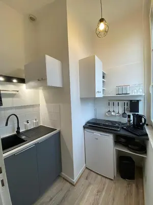 Cuisine ou kitchenette dans l'établissement Charmant T2 - Centre - 4 personnes