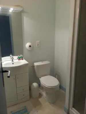Salle de bains dans l'établissement L'Auberge du Tire Bouchon