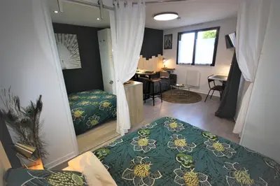 Un ou plusieurs lits dans un hébergement de l'établissement L'Appart - Résidence Chez Gally à Angers