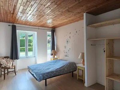 Un ou plusieurs lits dans un hébergement de l'établissement Gîte du Château des Bretonnières sur Vie