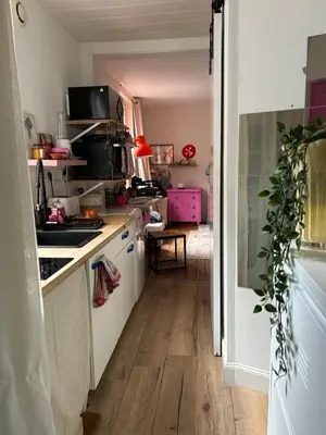 Cuisine ou kitchenette dans l'établissement Appt 2 pers - Hyper-centre de Nantes
