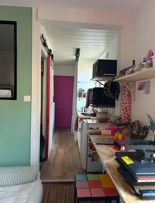 Cuisine ou kitchenette dans l'établissement Appt 2 pers - Hyper-centre de Nantes