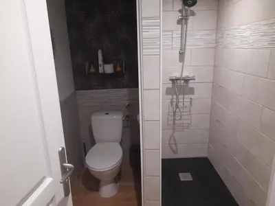 Salle de bains dans l'établissement La petite maison studiot