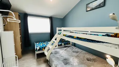 Un ou plusieurs lits dans un hébergement de l'établissement petite maison proche mer