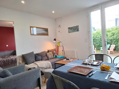 Coin salon dans l'établissement St Marc proche plage, 3chambres