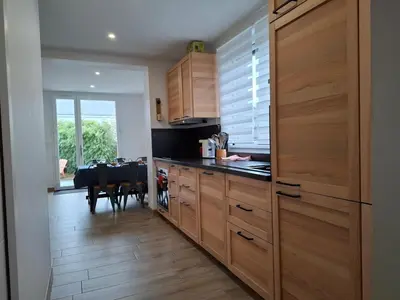 Cuisine ou kitchenette dans l'établissement St Marc proche plage, 3chambres