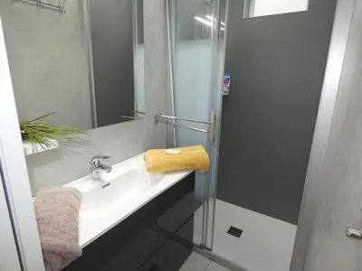 Salle de bains dans l'établissement Maison à Fromentine, 60m², 5 personnes - FR-1-540-313