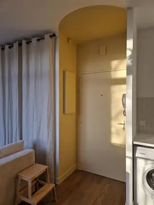 Cuisine ou kitchenette dans l'établissement Joli appartement à Paimboeuf