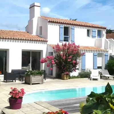 Maison de vacances 6 pers avec piscine à La Guérinière - FR-1-224B-240
