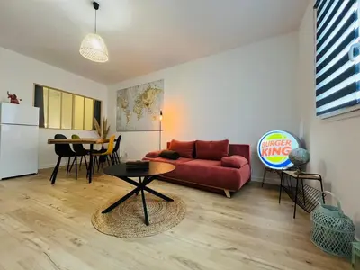 Coin salon dans l'établissement Casa Diderot - T2