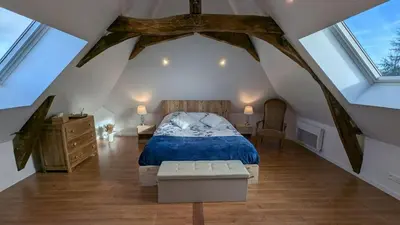Un ou plusieurs lits dans un hébergement de l'établissement La chambre d'Hôtes Élimery