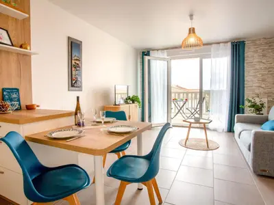 Coin salon dans l'établissement Apartment Atlantica-1 by Interhome