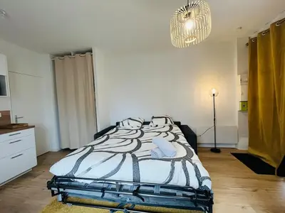 Un ou plusieurs lits dans un hébergement de l'établissement Casa Diderot - Studio