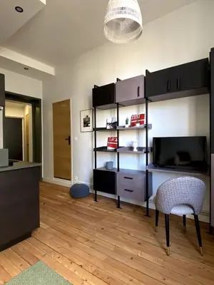 Cuisine ou kitchenette dans l'établissement ID'home le Royale
