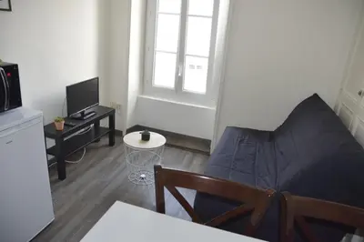 Télévision ou salle de divertissement dans l'établissement Appart-alma