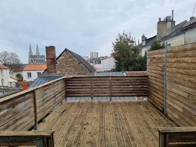 Balcon ou terrasse dans l'établissement Les terrasses de la moine