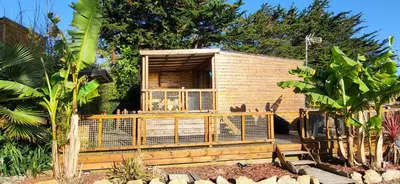 Jardin de l'établissement Camping l'Albatros