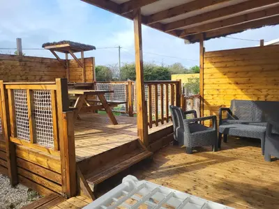 Balcon ou terrasse dans l'établissement Camping l'Albatros