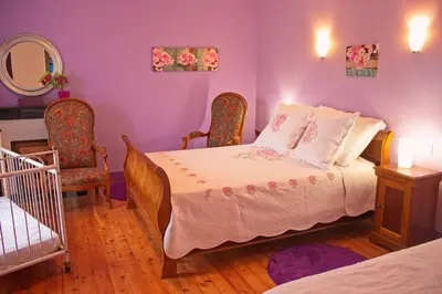 Un ou plusieurs lits dans un hébergement de l'établissement La Villa de Domitille