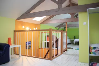 Un ou plusieurs lits dans un hébergement de l'établissement La Villa de Domitille