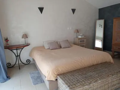 Un ou plusieurs lits dans un hébergement de l'établissement Studio Cosy