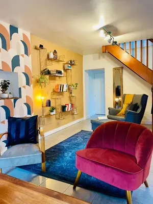 Coin salon dans l'établissement M La Madeleine L'Appartement