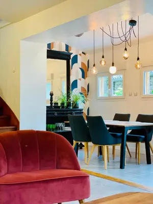 Coin salon dans l'établissement M La Madeleine L'Appartement