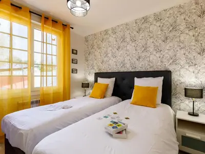 Un ou plusieurs lits dans un hébergement de l'établissement Holiday Home Remagy by Interhome