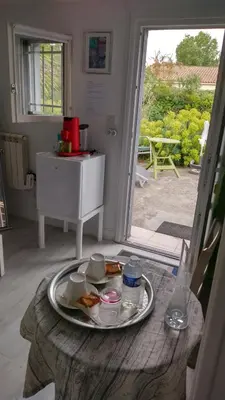 Plateau bouilloire dans l'établissement Villa Les Palmiers