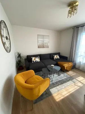 Coin salon dans l'établissement Résidence, Beaujoire, Parking privé
