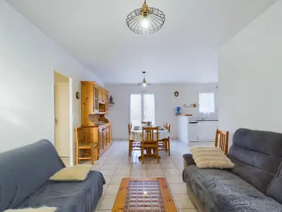 Coin salon dans l'établissement Maison de vacances pour 4, St-Hilaire-de-Riez