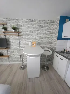 Cuisine ou kitchenette dans l'établissement 3 Rois - Joli studio 2 pers