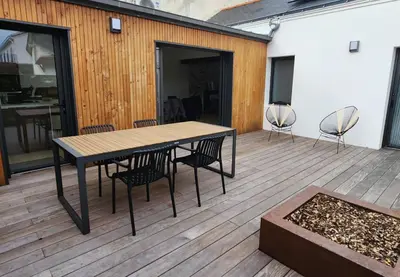 Balcon ou terrasse dans l'établissement L'Inattendu
