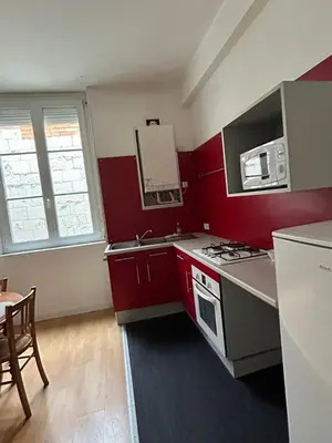 Cuisine ou kitchenette dans l'établissement Appartment Doutre-2e étage