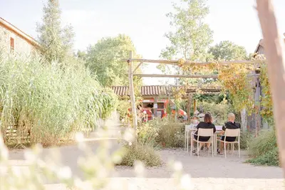 Jardin de l'établissement Un éco-camping en Vendée