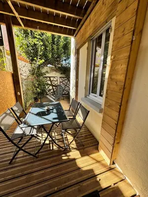 Balcon ou terrasse dans l'établissement Appart 50M2 - 2 Chambres - Centre-Gare-Mer Plage à pied